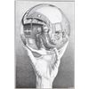 Image 1 : M.C. Escher's Hand with Reflecting Sphere Print