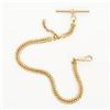 Image 1 : Gold-Tone T-Bar Pocket Watch Chain