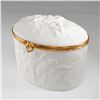 Image 2 : Limoges France Bisque Porcelain Cherub Vanity Box