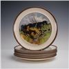Image 1 : 8pc Walter Taylor Copeland & Sons Fox Hunt  Plates, The Kill & More