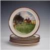 Image 2 : 8pc Walter Taylor Copeland & Sons Fox Hunt  Plates, The Kill & More