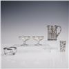 Image 1 : 5pc Silver Overlay Glass Collection