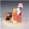 Image 2 : Coalport The Snowman "A Cold Night In" Figurine