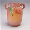 Image 1 : Roseville Pottery Two Handled Vase, Poppy