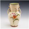 Image 1 : Weller Bonito Line Pottery Hand-Painted Floral Vase with Handles