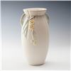 Image 1 : Weller Pottery Hudson Cream Colored Glazed Vase