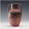 Image 1 : Weller Pottery Silver Overlay Vase with Lattice Design