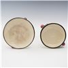 Image 3 : 2pc Vintage Weller Pottery Noval Compotes