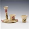 Image 1 : 2pc Weller Pottery Florala Vanity Set