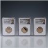 Image 1 : 3pc American Innovation Coin Dollars Lot VT RI NH Proof BU