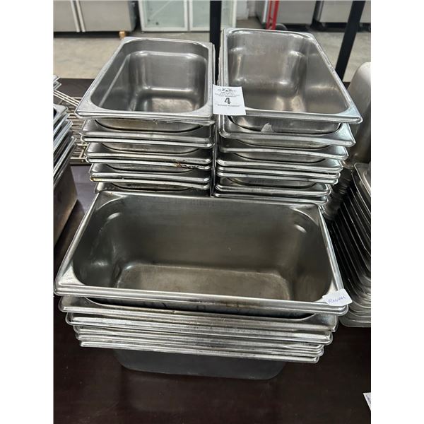 38-Asst. Third Size Insert Pans - 38 X $