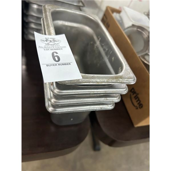 4-Ninth Size Insert Pans - 4 X $