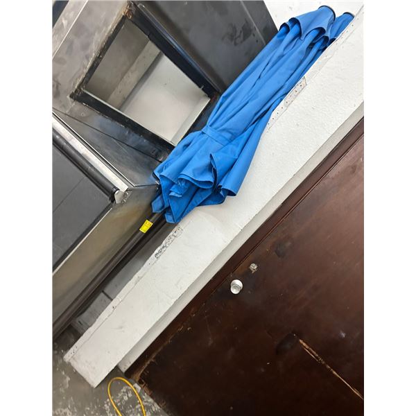 Blue Patio Table Umbrellas - Pair