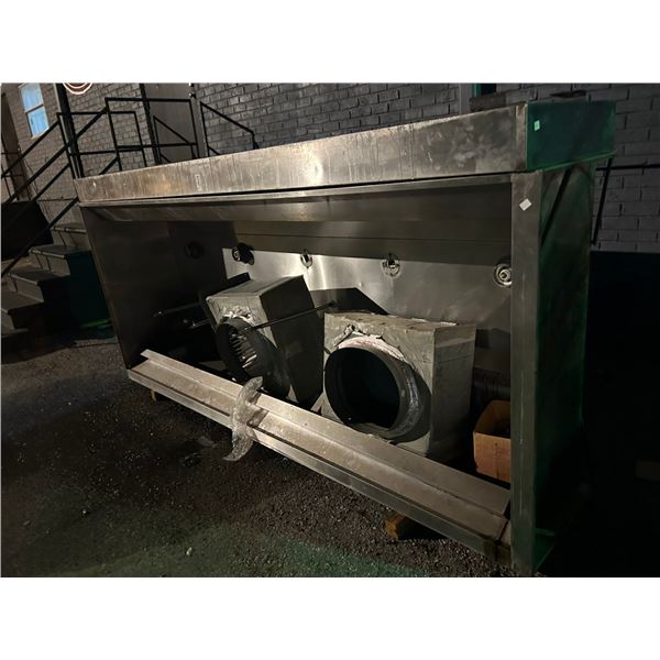 SS  4'  X  10'  Range Hood - No Ansul/Exhaust