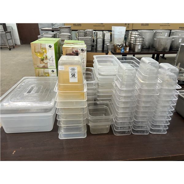 Lot of Cambro Insert Pans