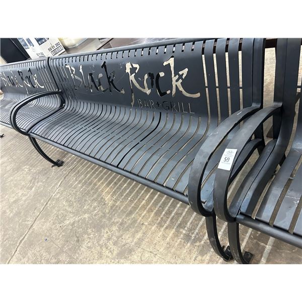 3-Black Rock Cast 6' Patio Bench - 3 X $