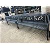 Image 2 : 3-Black Rock Cast 6' Patio Bench - 3 X $