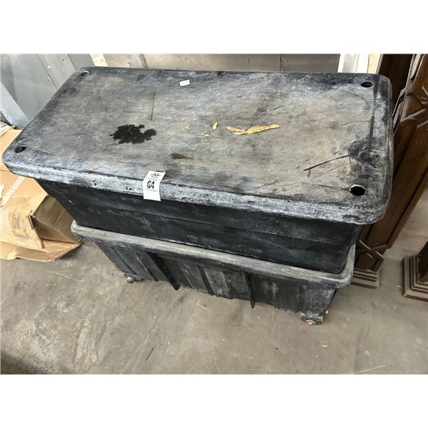 Black Rolling Drain Bucket