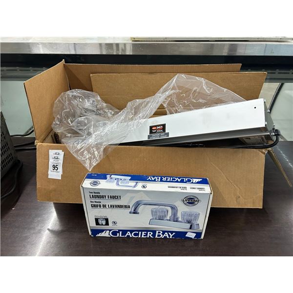 Hatco New 2'  Heat Lamp, Faucet