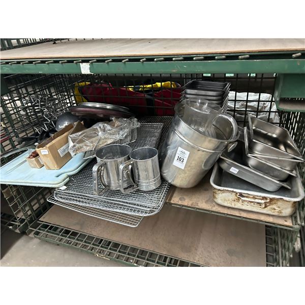 Drying Racks, Insert Pans, Utensils, Cutboards