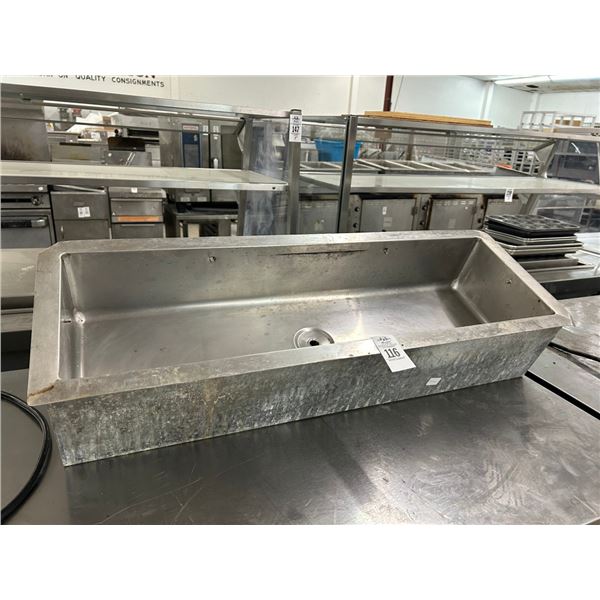 SS  2' Ice Bin w/Drain