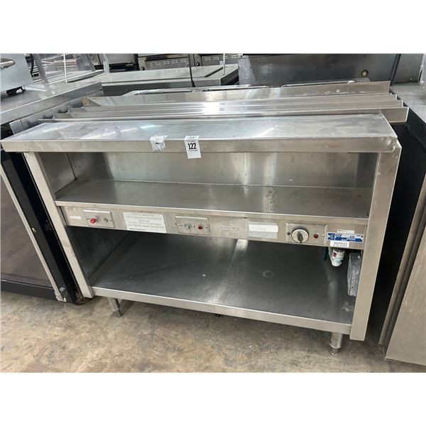 SS 4' Electric 3 Comp Steam Table w/Storage