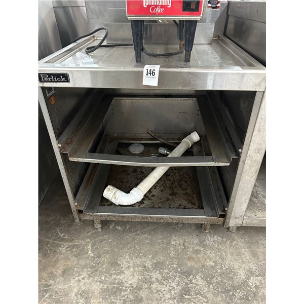 Perlick SS 20" Backbar Drainboard Cabinet