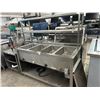 Image 1 : SS Electric 5'  4 Comp Steam Table w/Double Overshelf