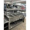 Image 2 : SS Electric 5'  4 Comp Steam Table w/Double Overshelf