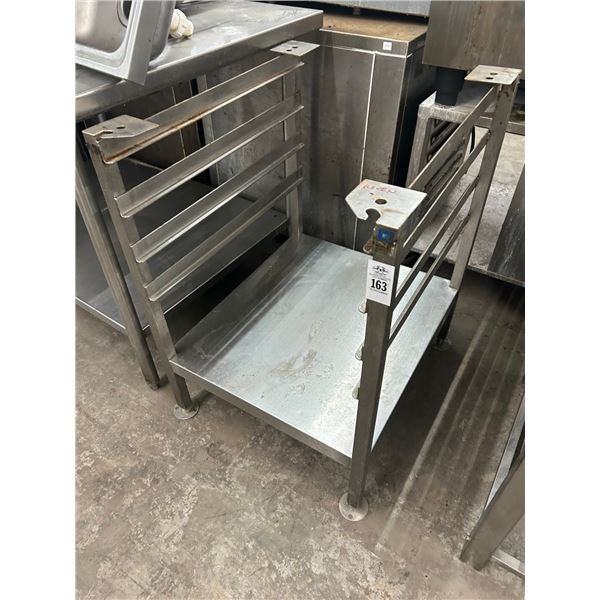 SS  24"  X  30"  Equip. Stand Base w/Tray Slides - Missing Top