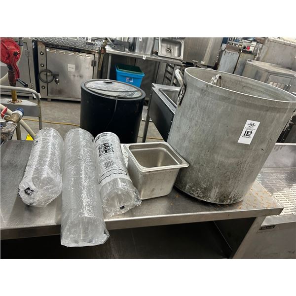 Stock Pot, Fry Baskets, Insert Pans, Cup Lids