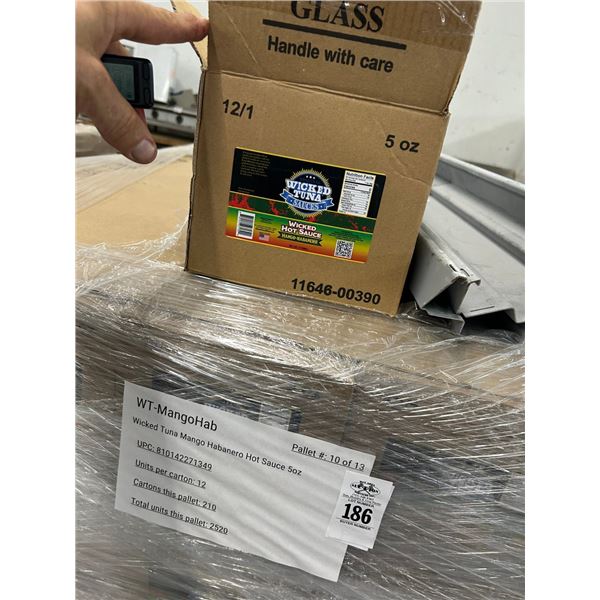 Wicked Tuna Mango Habenero Hot Sauce - 210 Cases - Exp. Soon