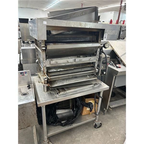 Nieco Gas Conveyor Broiler w/Rolling Stand