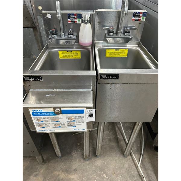 2-Perlick Bakbar Pedestal Hand Sinks - 2 X $