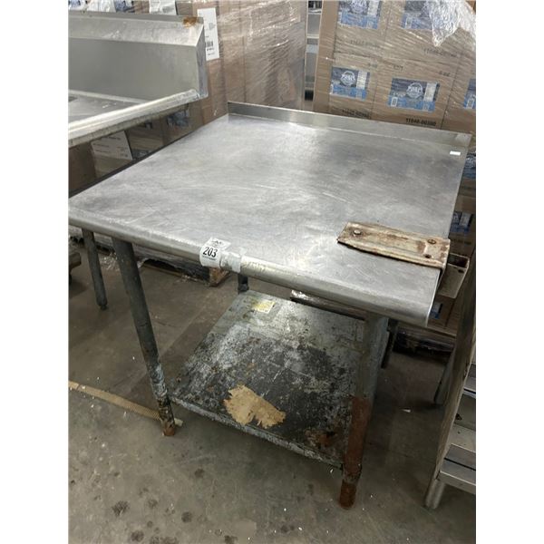 SS  2'  X  2'  Worktable w/Undershelf