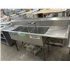 Image 1 : SS  7'   3 Comp Sink w/Drainboards