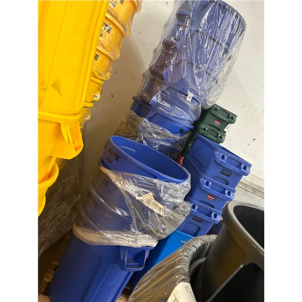 11-Brute Blue New Waste Cans - 11 X $