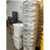 Image 1 : 60-New White Waste Cans - 60 X $