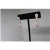 Image 3 : 14K Rose Gold Earrings w/140 Round Cut Diamonds 4.3G - Replacement Value -$3,550.00