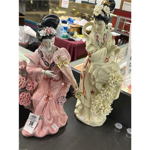 Porcelain Geisha Girls 18" - 2