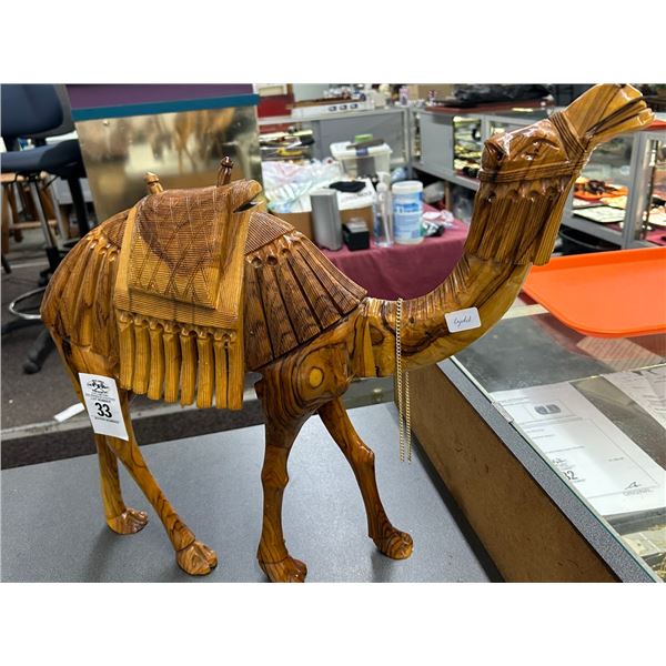 Carved Wooden Camel
