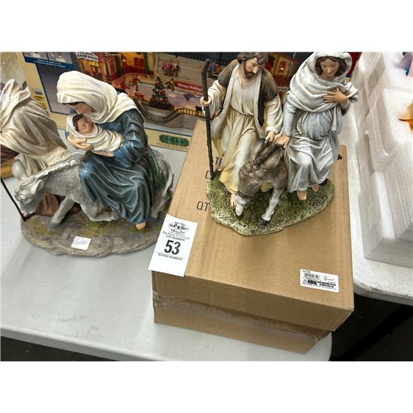 Nativity Style Figurine Sets - 2