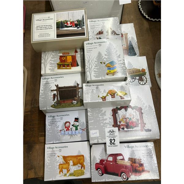 12-Dept. 56 Village Accessory - 12 X $