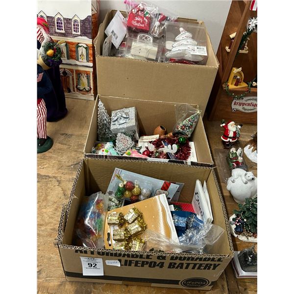 Boxes 3 w/Ornaments/Holiday Décor