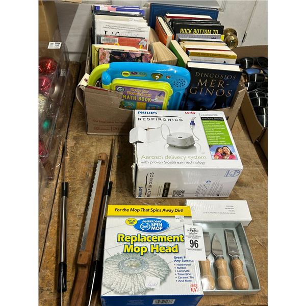 Aerosol System, Mop Heads, Utensils, Books