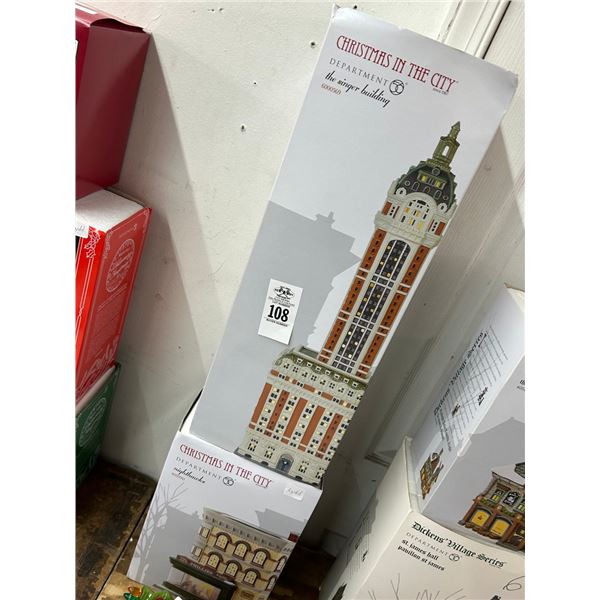 2-Dept. 56 Christmas In The City Building - 2 X $