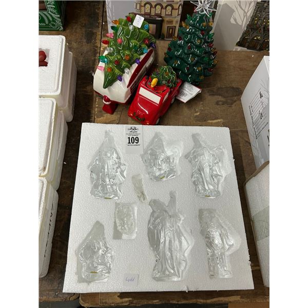Holiday Trees w/Crystal Ornaments