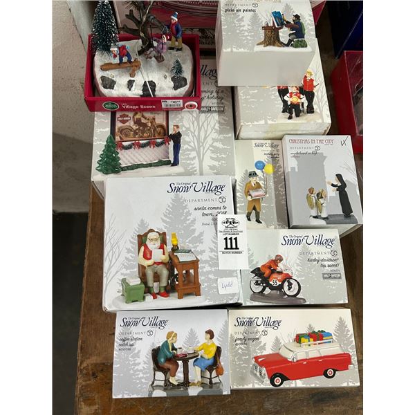 10-Dept. 56 Figurine w/Harley Davidson - 10 X $