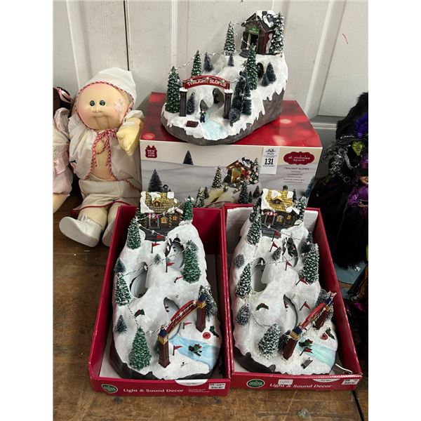 3-Winter Wonder Ski Slope Décor - 3 X $