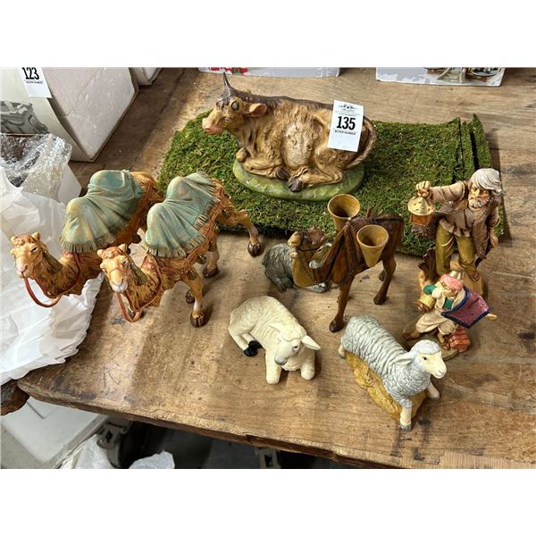 Nativity Set Figurines, Bedding